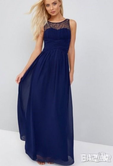 Елегантна дълга рокля за повод, С, снимка 1