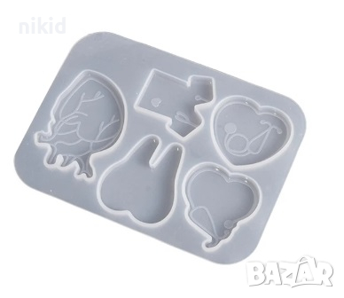 5 плоски медицина лекарски докторски зъб силиконов молд форма фондан шоколад гипс смола декор, снимка 1