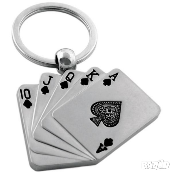Стилен метален ключодържател- Голям флеш, снимка 1