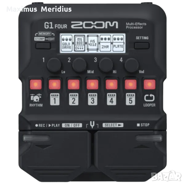 Нов Zoom G1 Four Мултиефект процесор педал за китара с ГАРАНЦИЯ, снимка 1