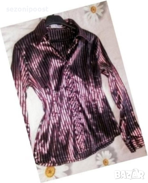 👠💖Дамска чисто нова сатенена риза-М,Л👠💖👠, снимка 1