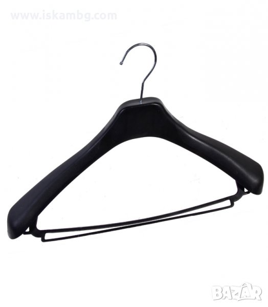 ЗАКАЧАЛКА ЗА ПАЛТА - ЧЕРНА - код 1094360, снимка 1