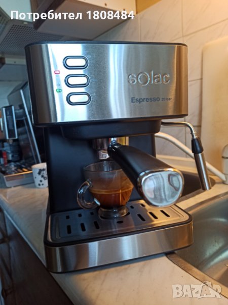 Кафе машина Солак, работи отлично и прави хубаво кафе с , снимка 1