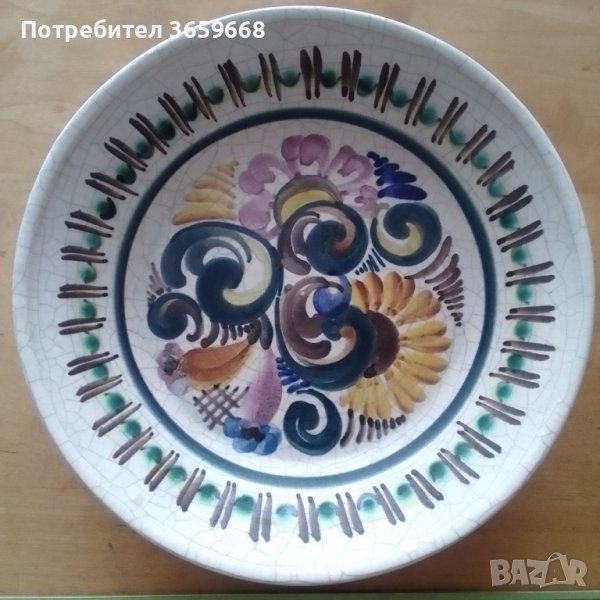 Рисувана чиния за стена, снимка 1