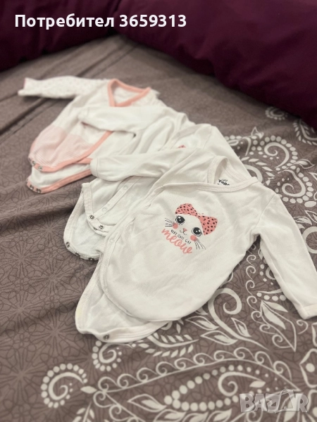3 бодита с дълъг ръкав за новородено , снимка 1