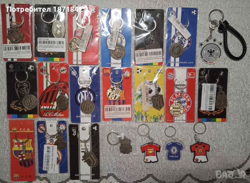 Футболни ключодържатели - двулицеви !, снимка 1