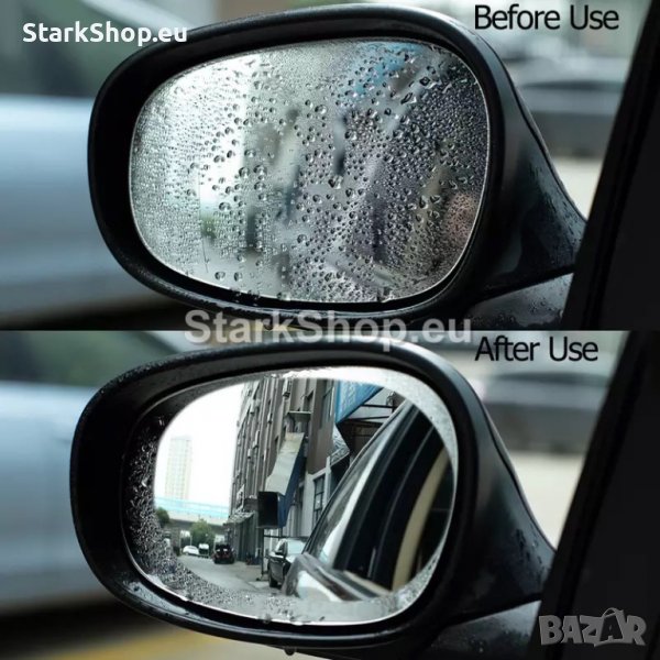 2в1 Защитно фолио за огледала против дъжд и отблясъци, снимка 1