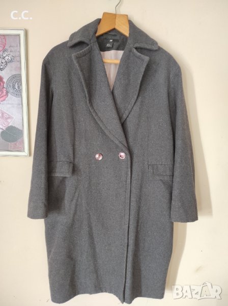 Сиво палто, oversize, размер 38, 20 лв, снимка 1