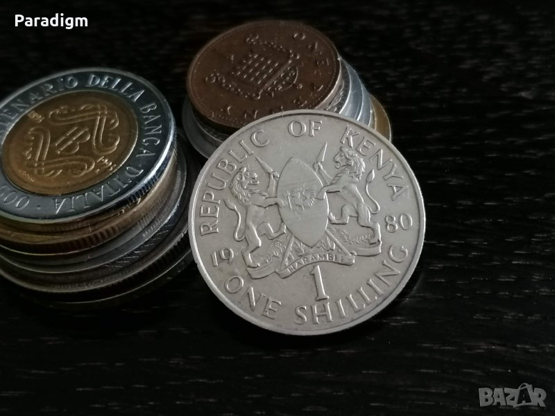 Монета - Кения - 1 шилинг | 1980г., снимка 1