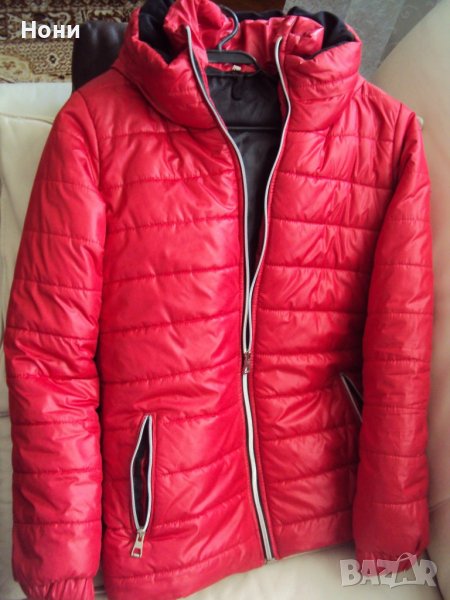 Дамско топло червено дамско  яке, снимка 1