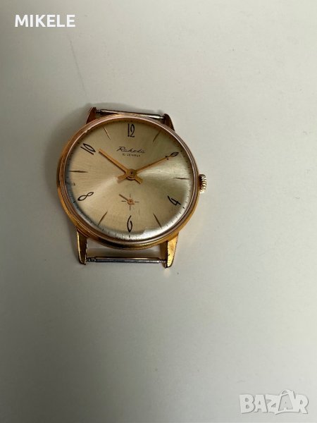 Raketa No:5 позлатен Au 20 руски механичен, снимка 1