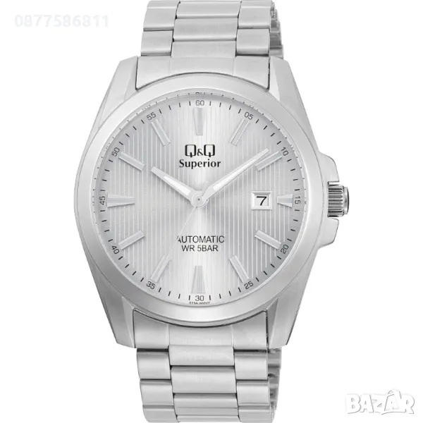 НОВ МЪЖКИ ЧАСОВНИК Q&Q SUPERIOR AUTOMATIC S23A-500VY САМОНАВИВАЩ ЧАСОВНИК QQ АВТОМАТ., снимка 1