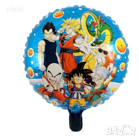 Dragon Ball драгон бол кръгъл фолио фолиев балон хелий или въздух рожден ден, снимка 1