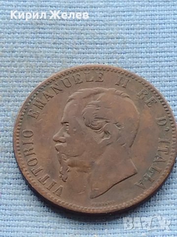 Монета 10 центисими 1866г. Италия Виктор Емануил втори 38554, снимка 8 - Нумизматика и бонистика - 42739393