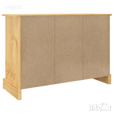 vidaXL Бюфет "Corona", кафяв, 112x44x78 см, масивна дървесина, мексикански бор, снимка 6 - Бюфети - 56147361