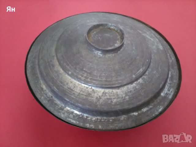 Стара Ретро 100-годишна Калайдисана Медна Тенджера-1920-те 