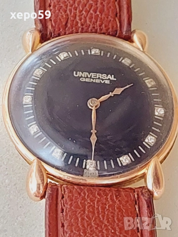Колекционен Ръчен швейцарски златен 18к часовник Universal Geneva cal.264-1940-45год., 3 500 лв