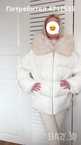 Луксозно дамско яке от естествен пух и кожа от лисица – леко, топло и елегантно, снимка 8 - Якета - 53143156