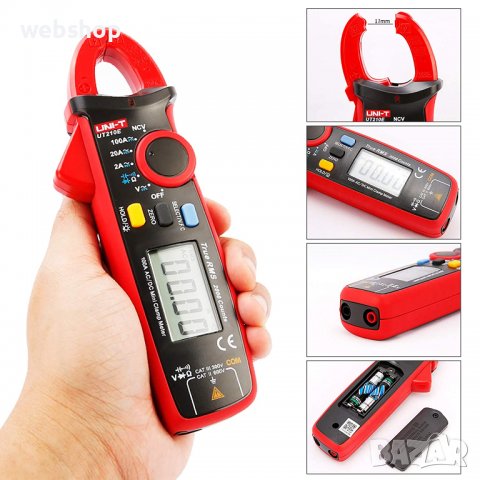 Амперклещи със зумер  UNI-T UT-210E VAC/VDC | AAC/ADC | OHM | F | NCV, снимка 1