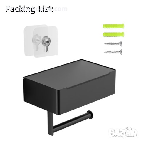 ПРЕОЦЕНЕН! Поставка за тоалетна хартия Ruhhy с място за мокри кърпички и телефон, снимка 7 - Други стоки за дома - 42284423