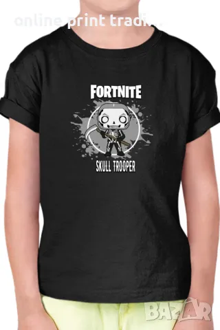 Детска тениска Фортнайт Fortnite Skull Trooper 01