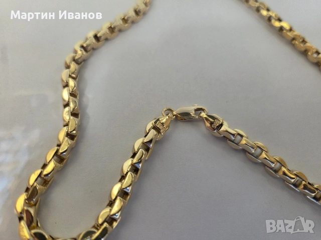 Златен мъжки синджир 1, снимка 7 - Колиета, медальони, синджири - 54111124