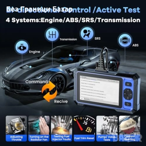 Нов OBD2 скенер с AI анализ, Auto VIN и безплатни WiFi ъпдейти за кола, снимка 4 - Друга електроника - 52775598