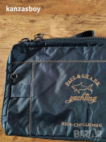 Paul & Shark Yachting Tasche Bag Aktentasche Tragetasche Sea Challenge Blau - мъжка чанта-несесер , снимка 3 - Чанти - 52136798