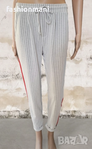 Дамски панталони на райе с джобове 3 цвята - код 1095, снимка 3 - Панталони - 47355239