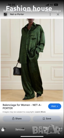 Balenciaga сет риза и панталон, снимка 3 - Комплекти - 50910097