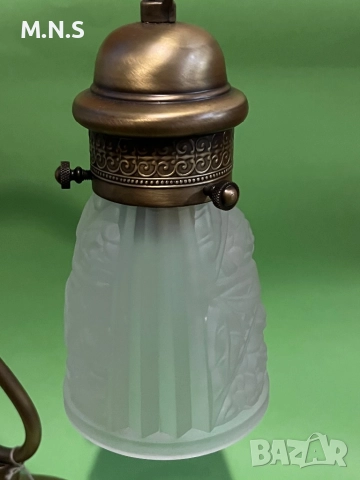 Ретро Нощна Лампа + стенна Лампа , снимка 6 - Настолни лампи - 52848404