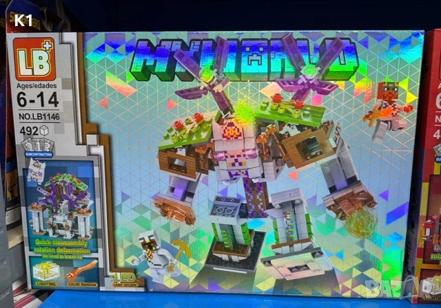 Конструктор Майнкрафт 492 части Minecraft