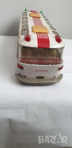 Соц ламаринена играчка автобус на батерии CHINA, снимка 3 - Колекции - 54148318