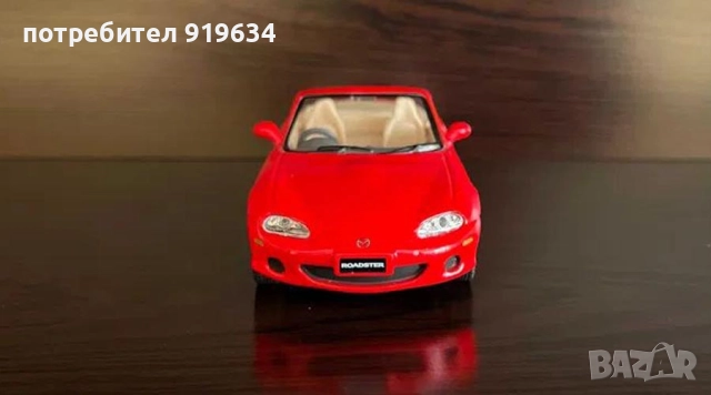 Продавам метална количка Mazda MX-5 (NB) в мащаб 1:43, снимка 2 - Колекции - 39668213