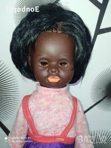 Стара кукла негърка ARI от ГДР винтидж, снимка 3 - Кукли - 31762508
