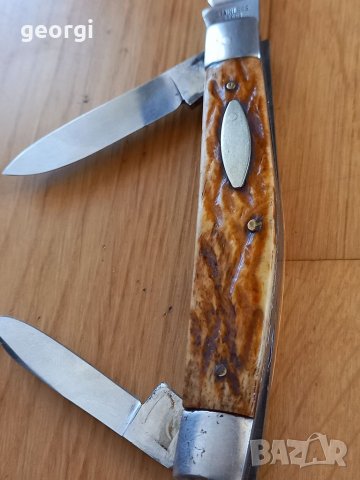 Джобен нож с рогови чирени , снимка 2 - Ножове - 38740981