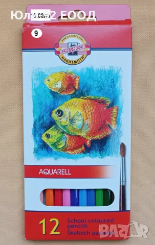 Цветни моливи Щадлер и Кохинор - от 10 до 24 цвята; с гума; акварелни, снимка 10 - Други - 47762175