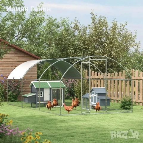 Кокошарник PawHut Bantam с площадка за пилета, снимка 7 - За селскостопански - 54349768