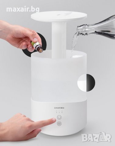 Овлажнител с етерични масла Lanaform Dobra * Промоционална цена!, снимка 5 - Овлажнители и пречистватели за въздух - 31962560