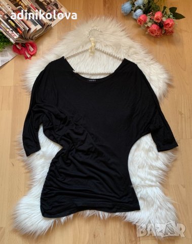 Блуза с паднало рамо, снимка 1 - Блузи с дълъг ръкав и пуловери - 30739001