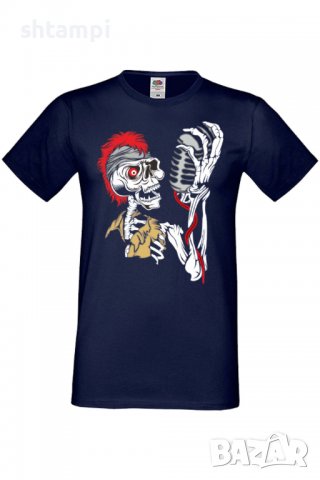 Мъжка тениска Sceleton singer,Изненада,Повод,Подарък,Празник, снимка 9 - Тениски - 37652711