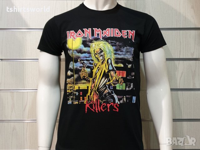 Нова мъжка тениска с дигитален печат на музикалната група IRON MAIDEN - KILLERS, снимка 6 - Тениски - 37106941