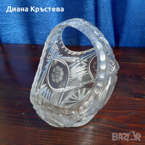 Кристална кошничка, снимка 2 - Декорация за дома - 40749614