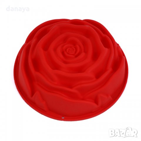 1717 Силиконова форма за кекс РОЗА форма за печене сладкиш цвете, снимка 11 - Форми - 30287480