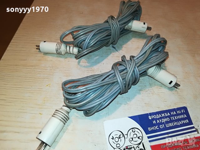 кабели за тонколони 2х4м с 4 букси-внос швеция 0808212028, снимка 1 - Тонколони - 33759590