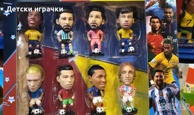 Фигурки на футболисти Football Star, Роналдиньо, Меси , снимка 3 - Фигурки - 48634320