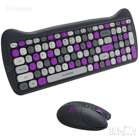 Безжичен комплект клавиатурата и мишка с пад, снимка 5 - Клавиатури и мишки - 53080824