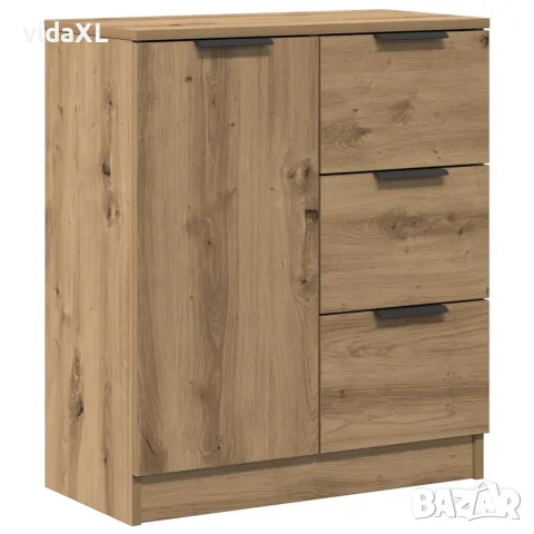 vidaXL Сайдборд, дъб артизан, 60x30x70 см, инженерно дърво