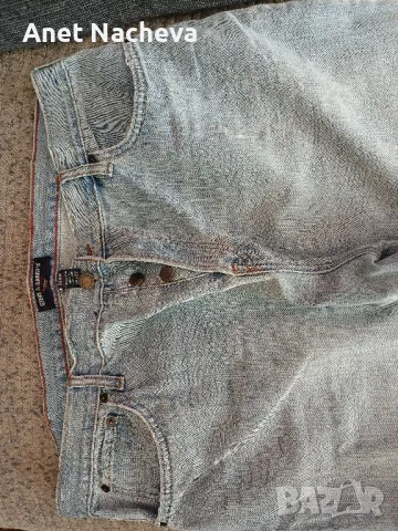 Дънки мъжки,  светло сини- PREMIUM DENIM, с копчета , снимка 2 - Дънки - 48915751