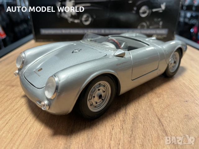 Метална колекционерска количка модел PORSCHE 356A Cabrio 1960 1:18